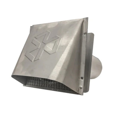 Builder’s Best 4" Galvanized Steel Dryer Vent Hood with Flapper, P-Tanium Finish - VMInnovations