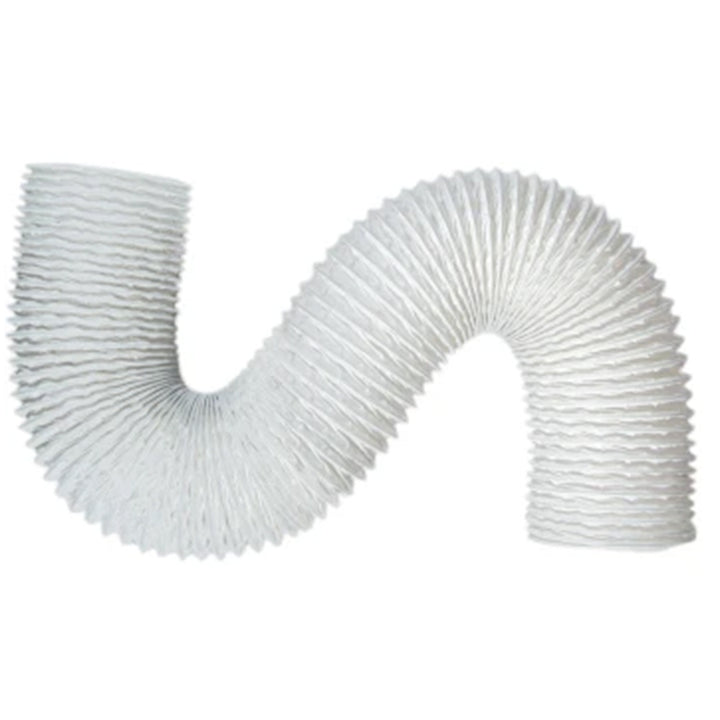 Builder's Best 3" x 50' Vinyl Hose Pro Duct Tubing for Bathroom Fans, White