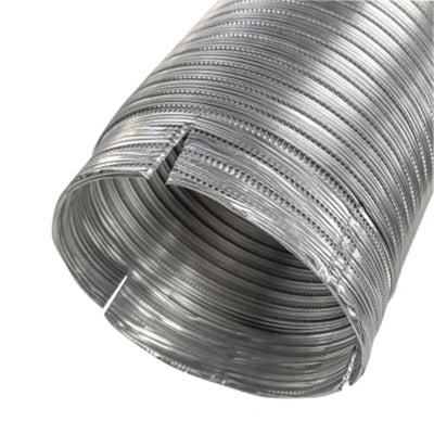 Builder’s Best V430 Readi-Pipe Aluminum Dryer Vent Hose with 2 Clamps, 4" x 8' - VMInnovations