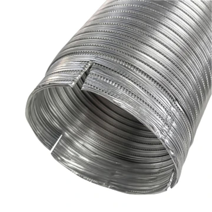 Builder’s Best V430 Readi-Pipe Aluminum Dryer Vent Hose with 2 Clamps, 4" x 8'