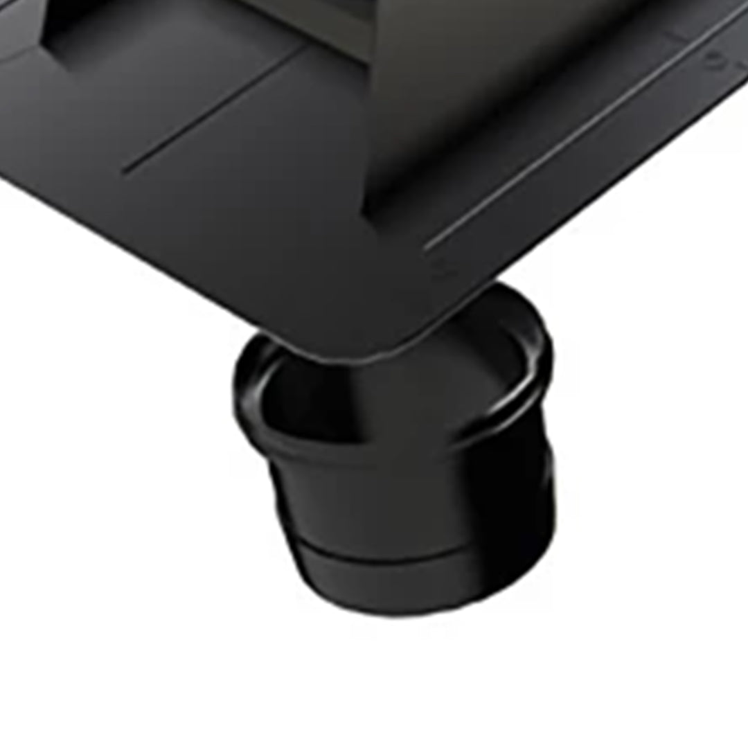 Builder's Best 4-Inch Diameter Galvanized Roof Cap, Flush with Flapper Screen