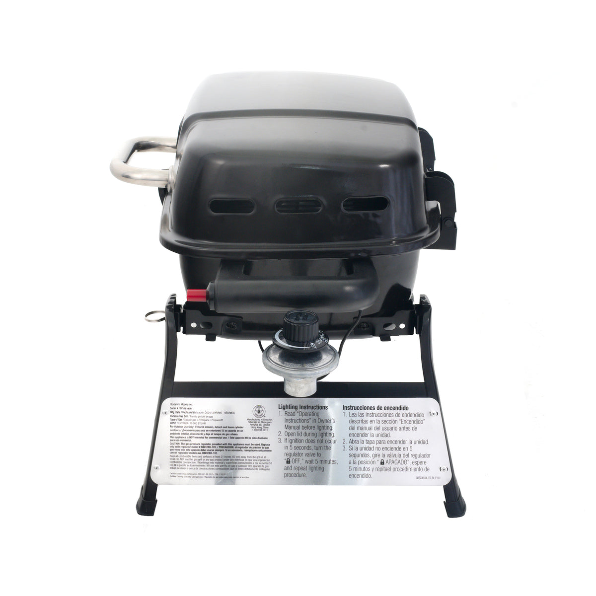 GrillBoss 1 Burner Portable Gas Grill Propane Tabletop for Outdoor Cooking(Used)