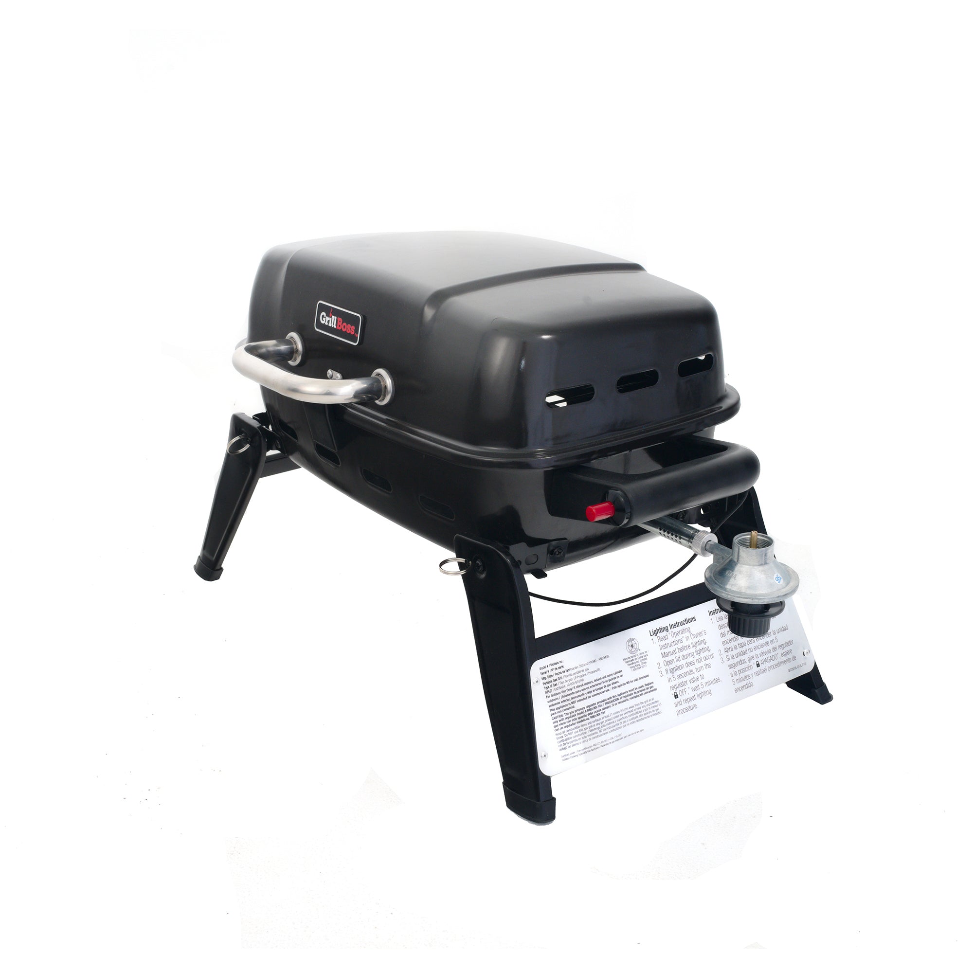 Grill Boss 1 Burner Portable Gas Grill, Propane Tabletop for Outdoor Cooking (Used)