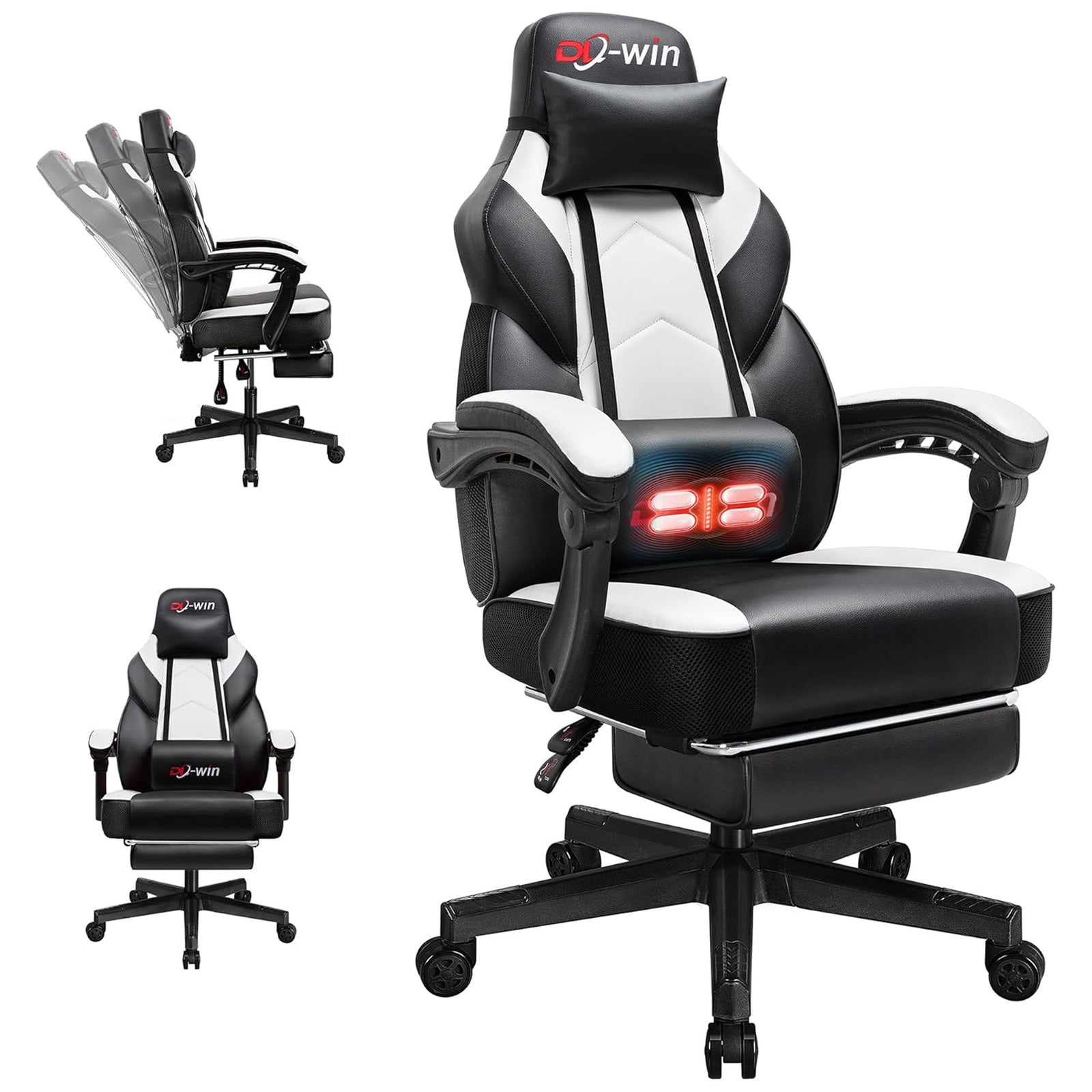 DL-win Gaming Chair w/Footrest, Ergonomic High Back Computer Chair (Open Box) - VMInnovations