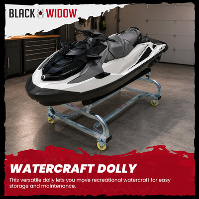 Black Widow Personal Watercraft Dolly for Jet Skis, Jon Boats and Inflatables - VMInnovations