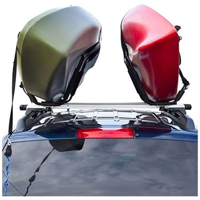 Elevate Outdoor T-Rack Kayak Roof Carrier Rack with 2 98" Safety Tie-Down Straps (Used)