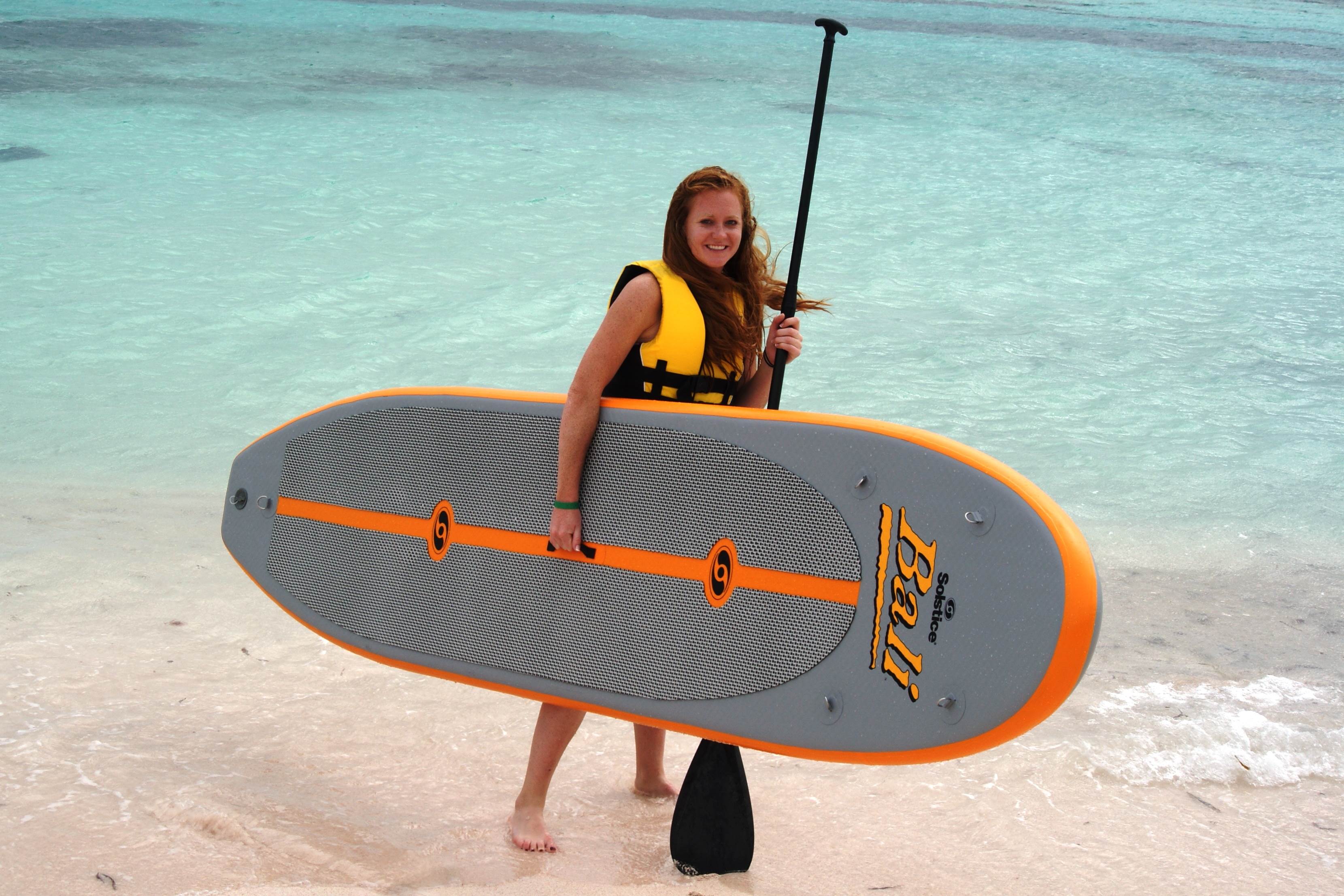 Solstice Bali 35128 Inflatable Stand-Up Lightweight Paddleboard SUP Board - Used