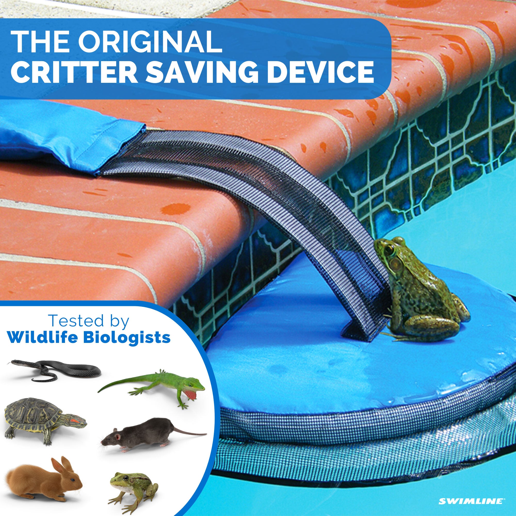 Swimline HydroTools 7020 FrogLog Critter Saving Escape Ramp for Swimming Pools - VMInnovations
