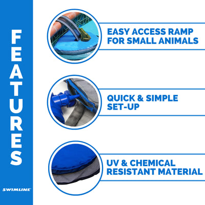Swimline HydroTools 7020 FrogLog Critter Saving Escape Ramp for Swimming Pools - VMInnovations