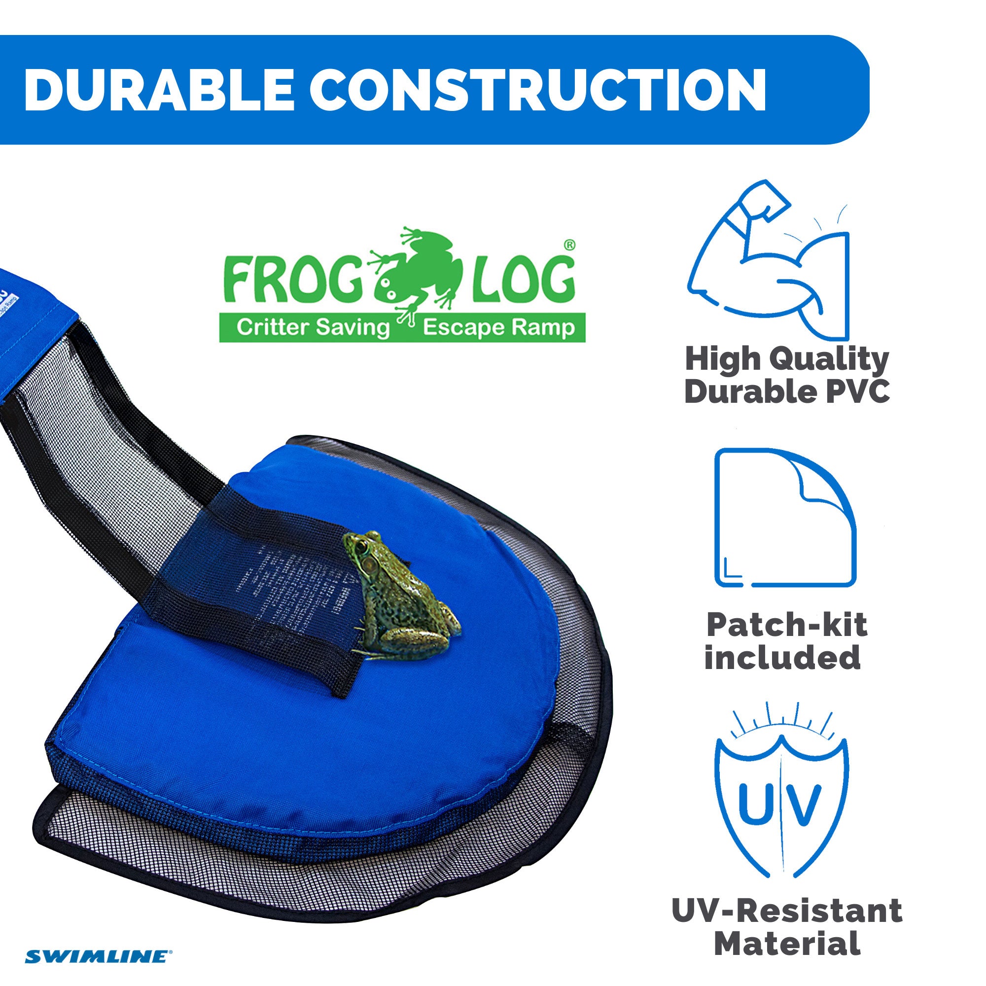 Swimline HydroTools 7020 FrogLog Critter Saving Escape Ramp for Swimming Pools - VMInnovations