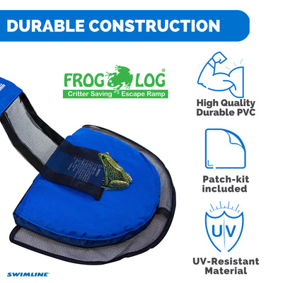 Swimline HydroTools 7020 FrogLog Critter Saving Escape Ramp for Swimming Pools - VMInnovations