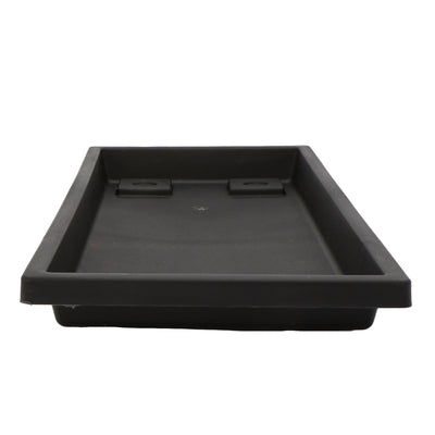 The HC Companies Venetian Rectangular Plant Tray, Plastic Drip Saucer (Open Box) - VMInnovations