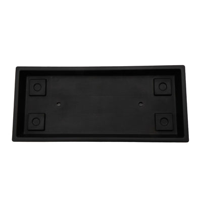 The HC Companies Venetian Rectangular Plant Tray, Plastic Drip Saucer (Open Box) - VMInnovations