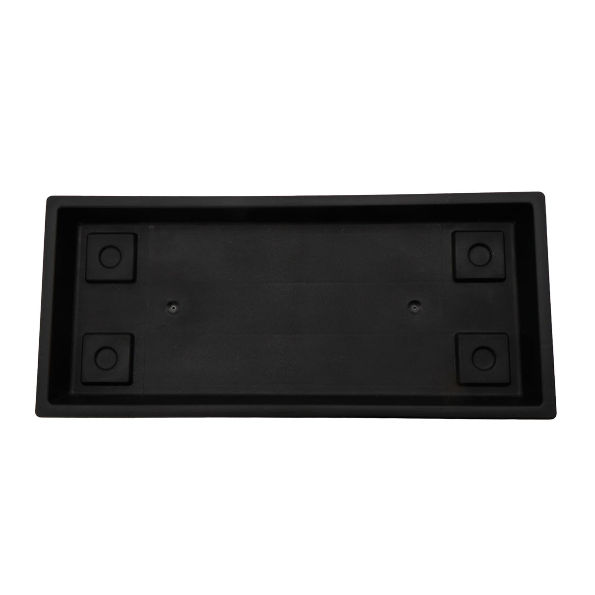 The HC Companies Venetian Rectangular Plant Tray, Plastic Drip Saucer (Open Box)