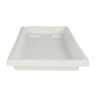 The HC Companies Venetian Rectangular Plant Tray, Plastic Drip Saucer (Open Box) - VMInnovations