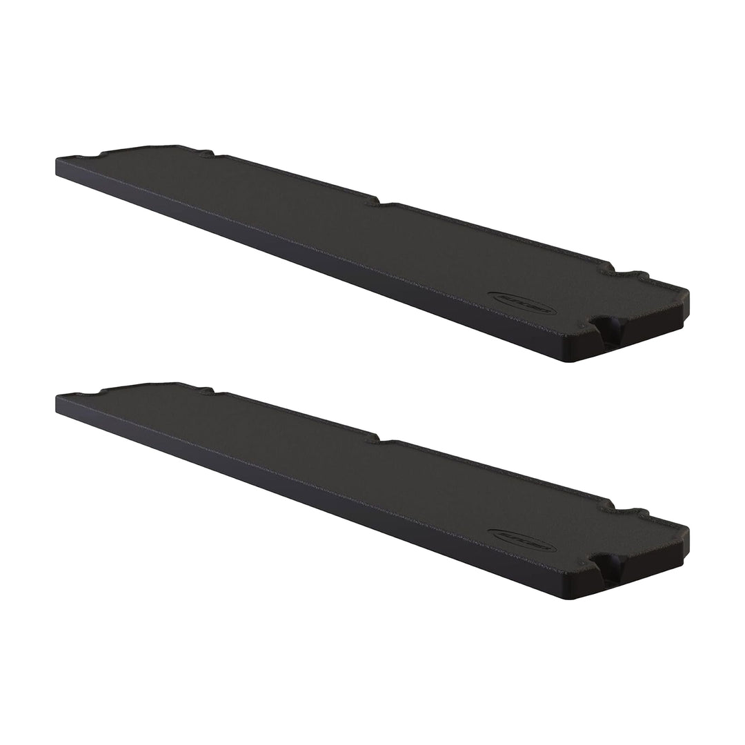 Suncast 2 Pack Horizontal Shed Shelf Space Saving Wall Outdoor Storage, Black