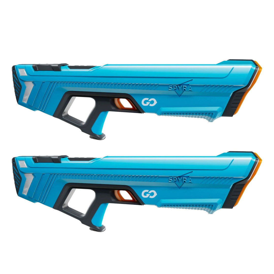 SPYRA 2 Pack Electric Water Blaster, Lightweight Squirt Gun Toy, SpyraGO, Blue