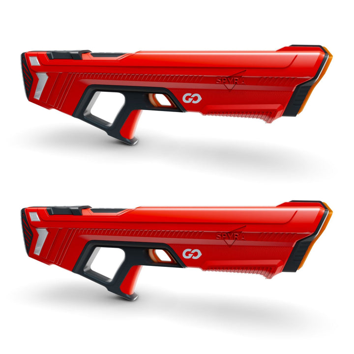 SPYRA 2 Pack Electric Water Blaster, Lightweight Squirt Gun Toy, SpyraGO, Red