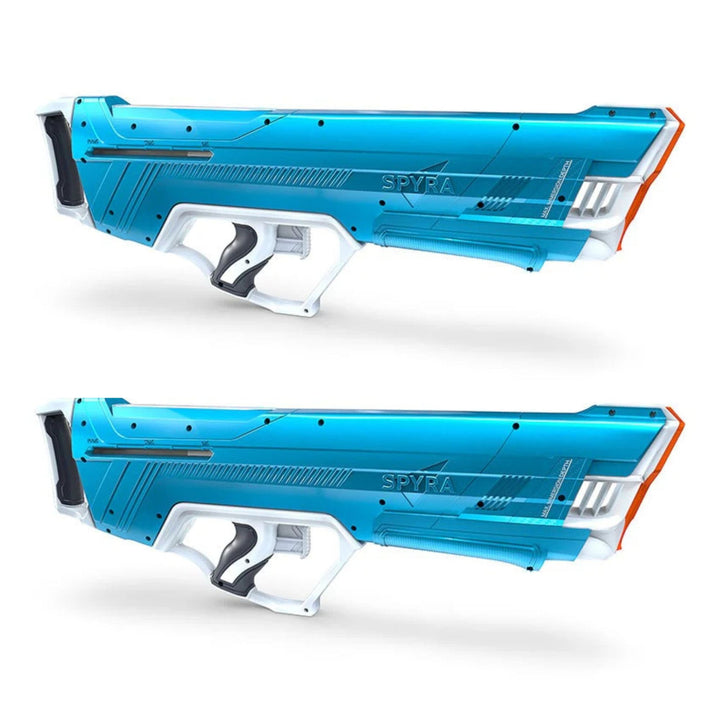 SPYRA 2 Pack Manual Water Blaster, Outdoor Squirt Gun for Pools, SpyraLX, Blue