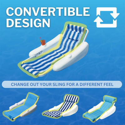 Swimline Sunchaster Sling Style Floating Water Lounge Chair (Open Box)