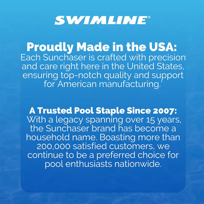 Swimline Sunchaster Sling Style Floating Water Lounge Chair, Swimming Pool Float - VMInnovations