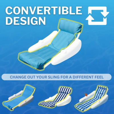 Swimline Sunchaster SunSoft Luxury Outdoor Lounge Chair, Swimming Pool Float - VMInnovations