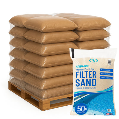 Aqua Joe Premium Pool & Spa Filter Sand for Swimming Pools, 50 lb, FLTSAND50