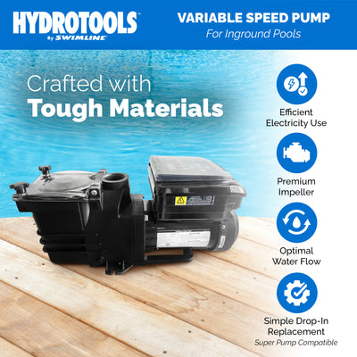 Swimline Hydrotools 9720 GPH Filter Pump for Above and Inground Swimming Pools - VMInnovations