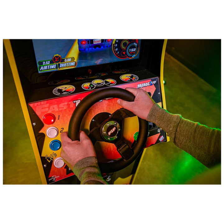 Arcade1Up The Fast and The Furious Deluxe Arcade Machine with Steering Wheel