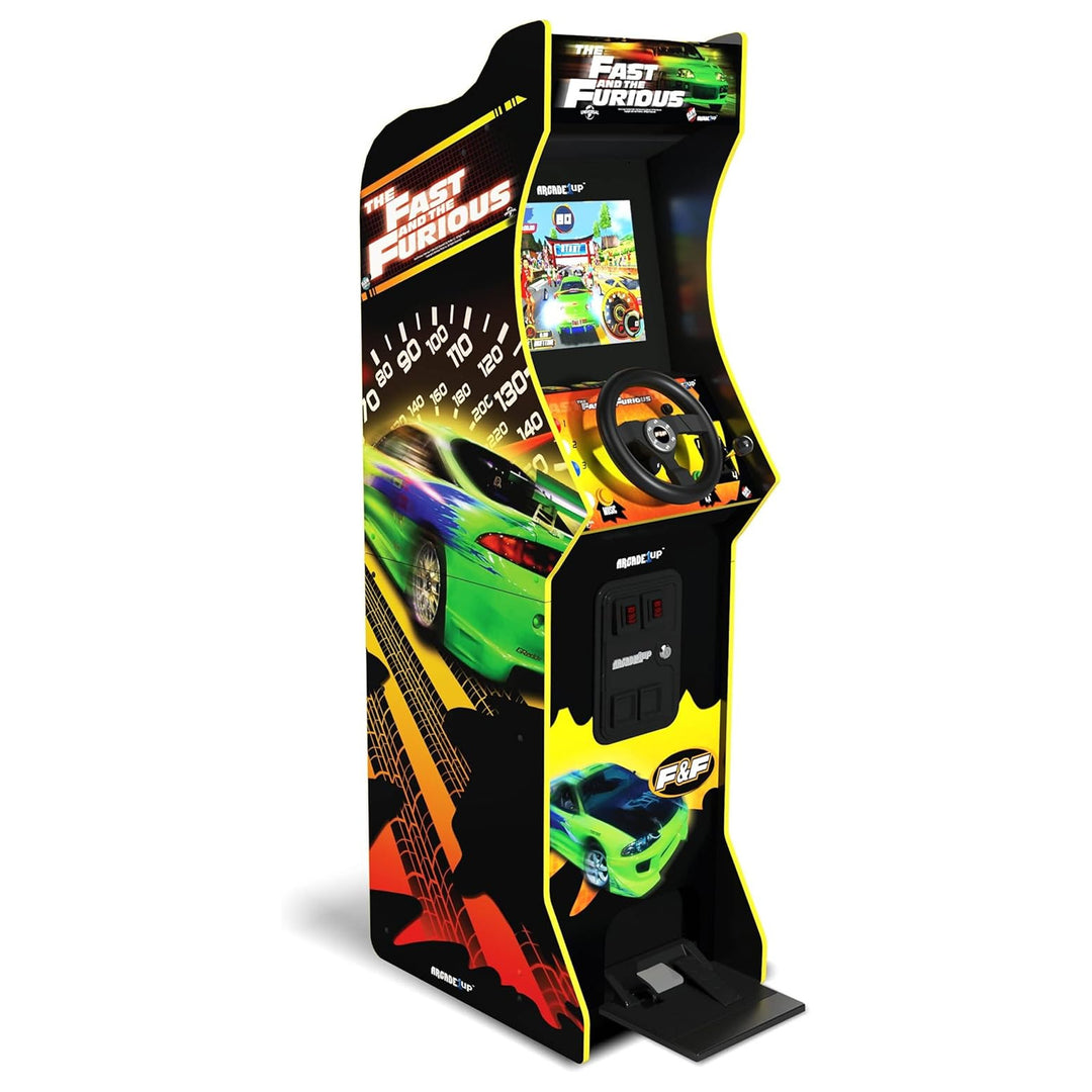 Arcade1Up The Fast and The Furious Deluxe Arcade Machine with Steering Wheel