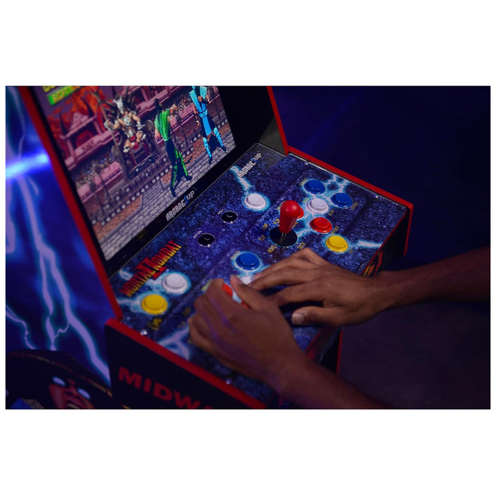 Arcade1Up Mortal Kombat II Deluxe Arcade Machine Gaming Cabinet with 14 Games