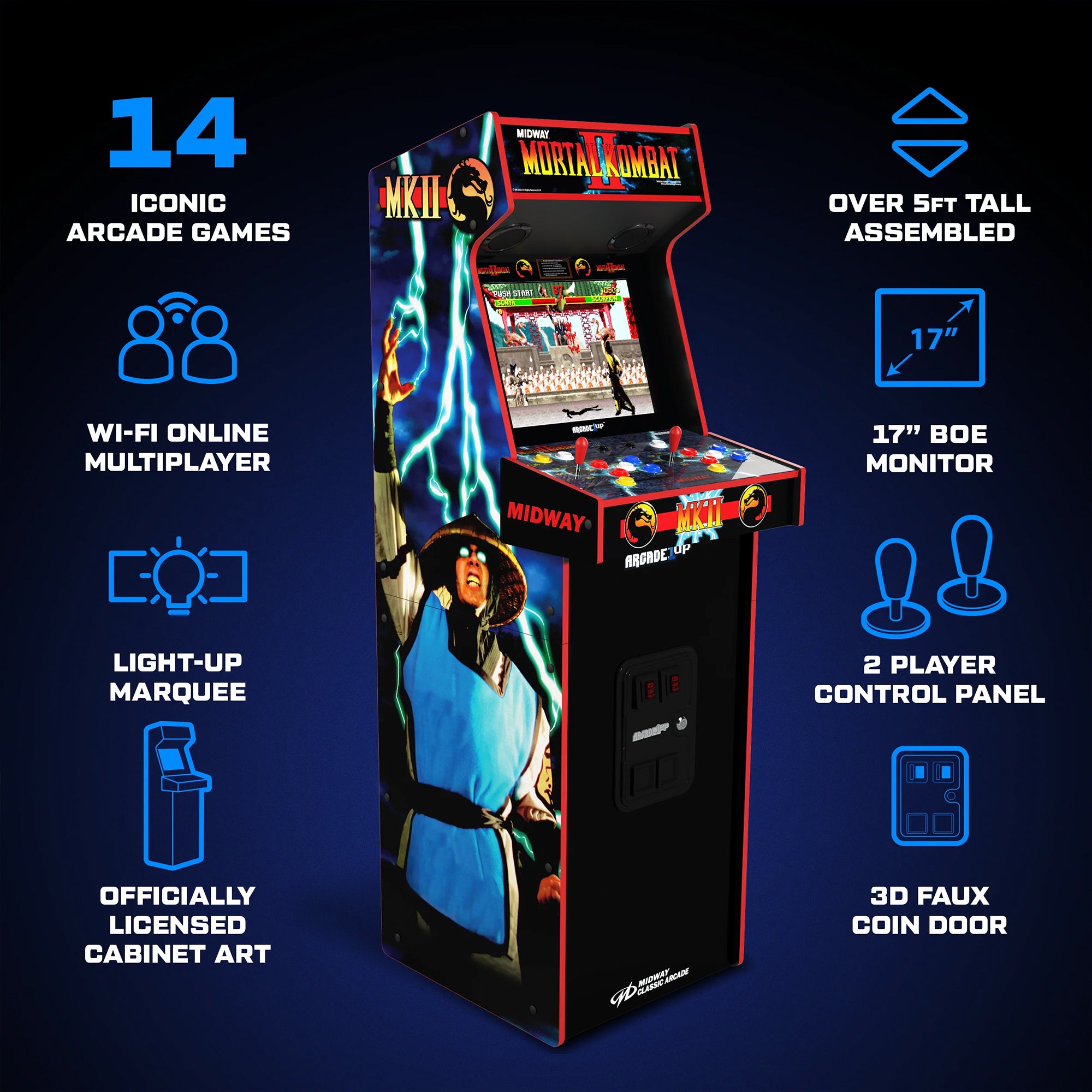 MORTAL KOMBAT II DELUXE ARCADE GAME - VMInnovations