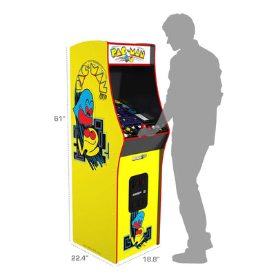 Arcade1Up Pac-Man Deluxe Arcade Gaming Cabinet w/14 Classic Games (Open Box) - VMInnovations
