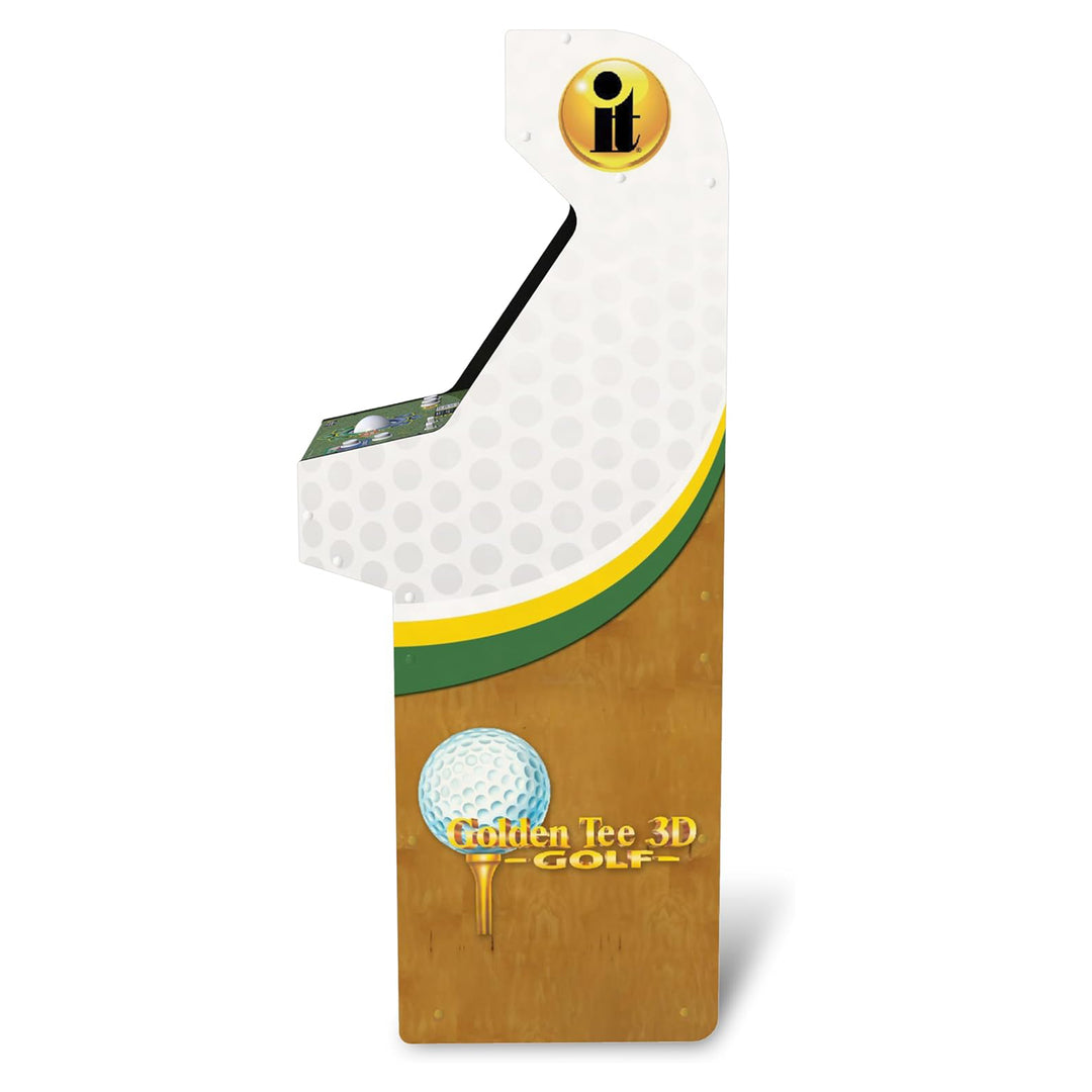 Arcade1Up Golden Tee 3D Deluxe Arcade Console Video Game Machine, 5-Foot Cabinet