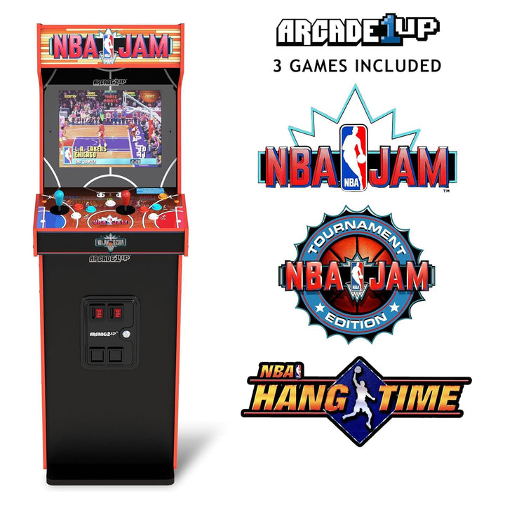 Arcade1Up NBA JAM Deluxe 2-Player Control Panel Arcade Machine, 5' Home Cabinet