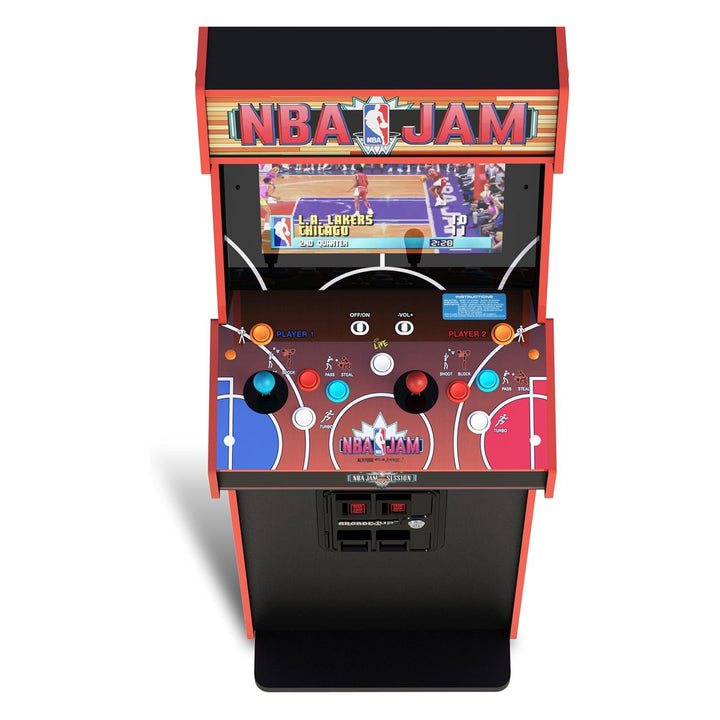 Arcade1Up NBA JAM Deluxe 2-Player Control Panel Arcade Machine, 5' Home Cabinet