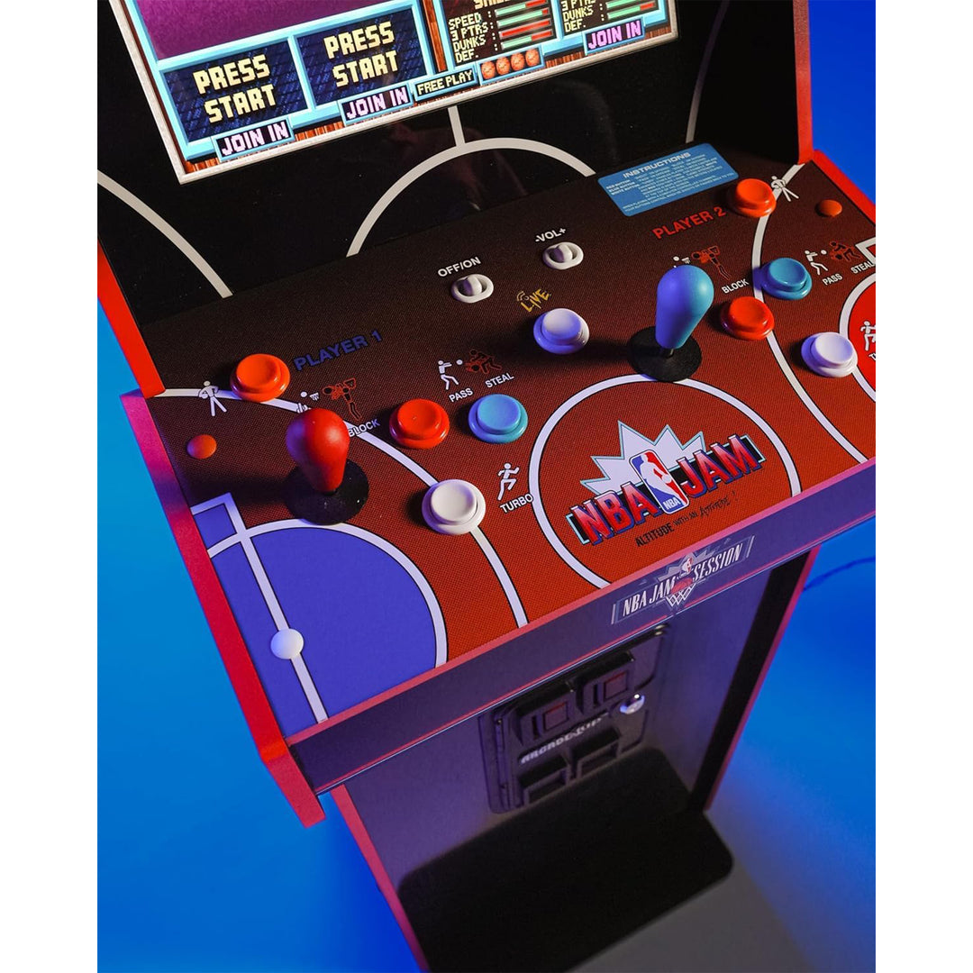 Arcade1Up NBA JAM Deluxe 2-Player Control Panel Arcade Machine, 5' Home Cabinet