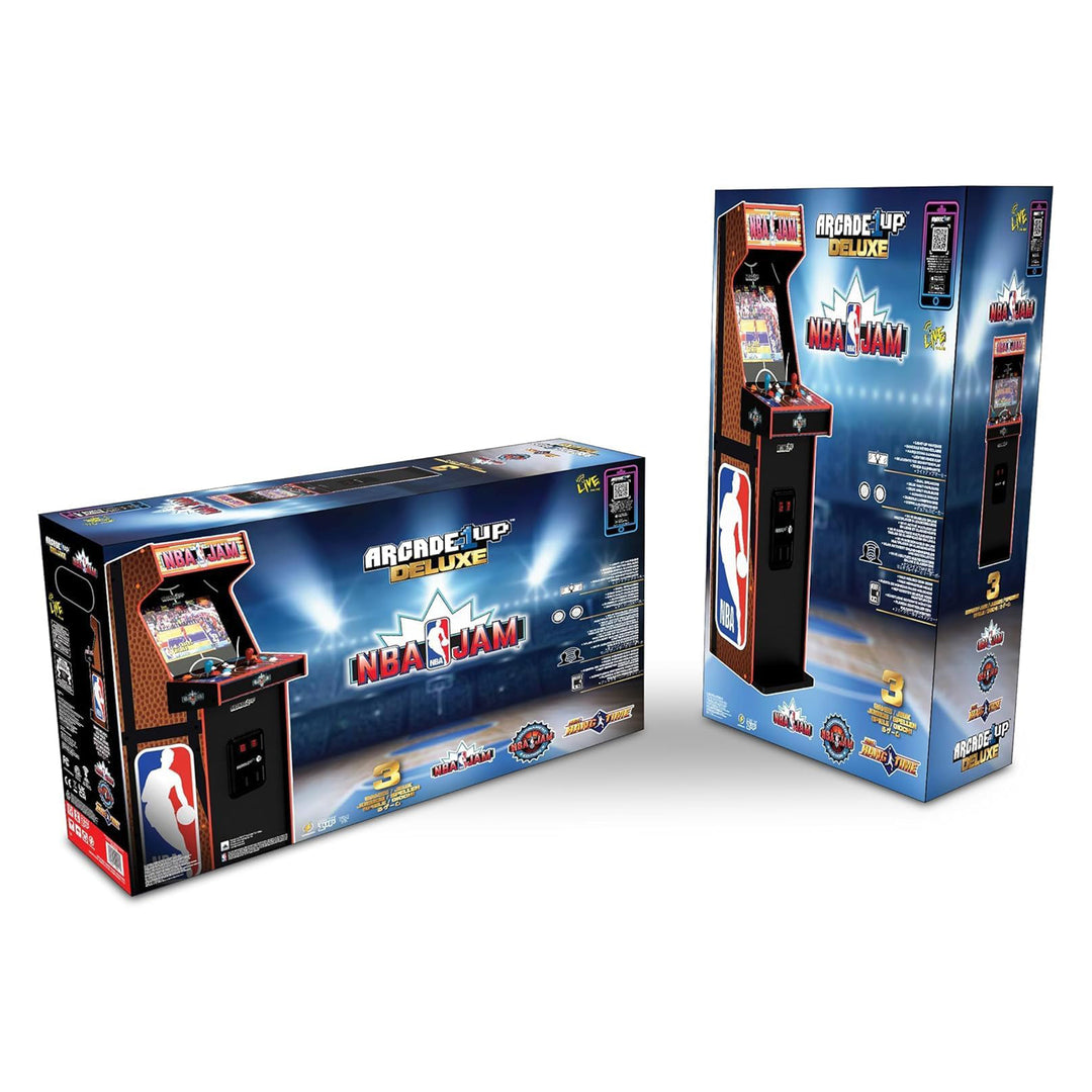 Arcade1Up NBA JAM Deluxe 2-Player Control Panel Arcade Machine, 5' Home Cabinet