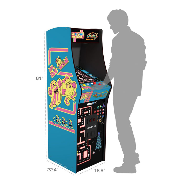 Arcade1Up Ms. Pac-Man Class of '81 Deluxe Arcade Machine with 12 Retro Games
