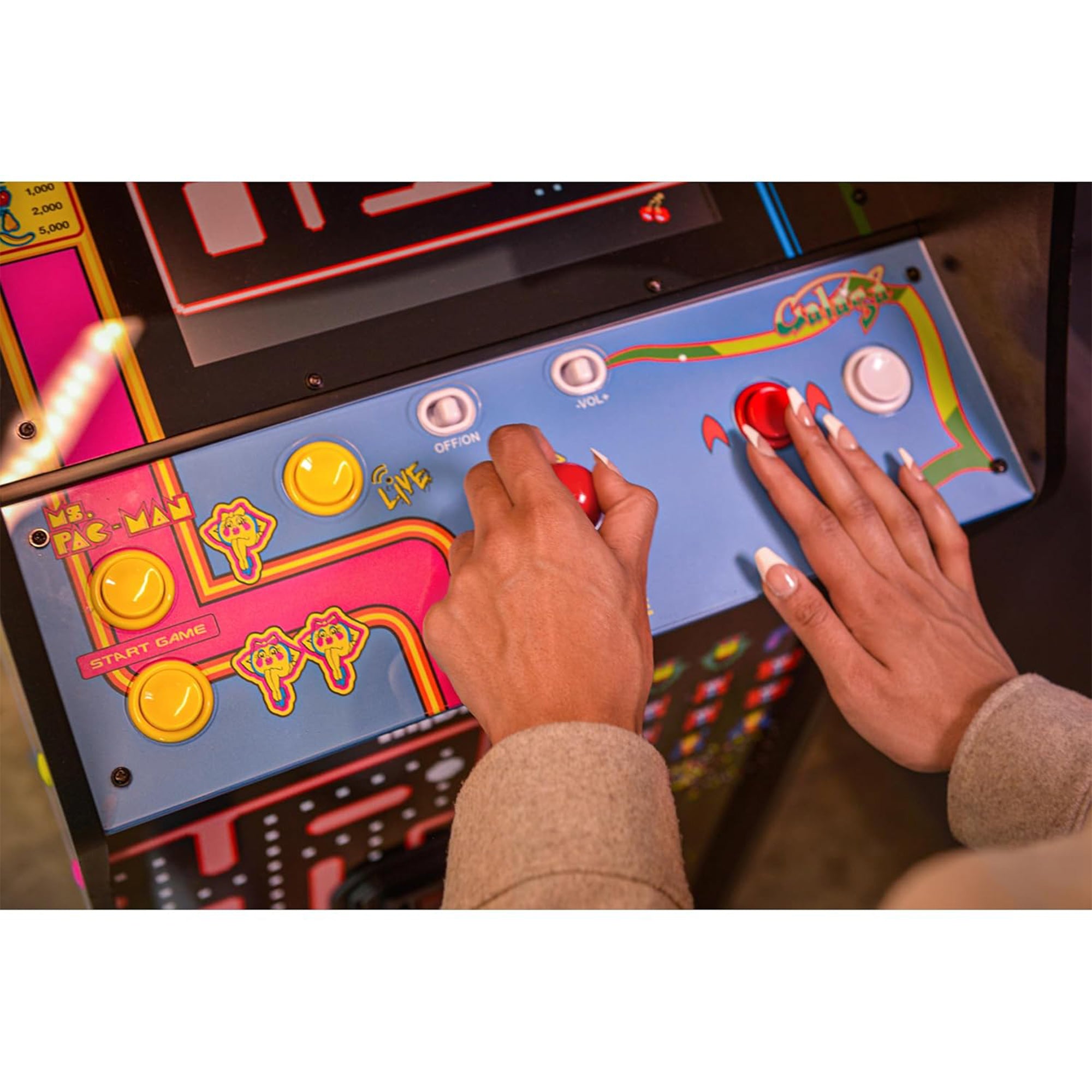 Arcade1Up Ms. Pac-Man Class of '81 Deluxe Arcade Machine w/12 Games (Open Box)