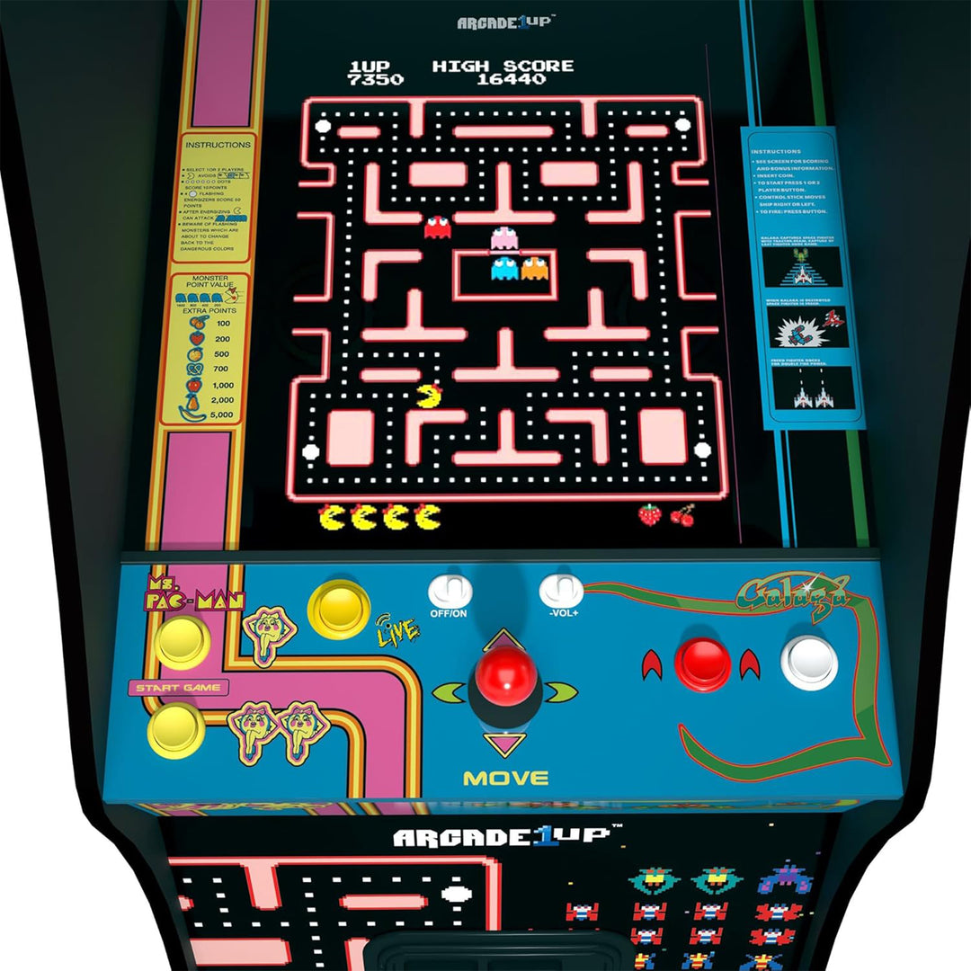 Arcade1Up Ms. Pac-Man Class of '81 Deluxe Arcade Machine with 12 Retro Games
