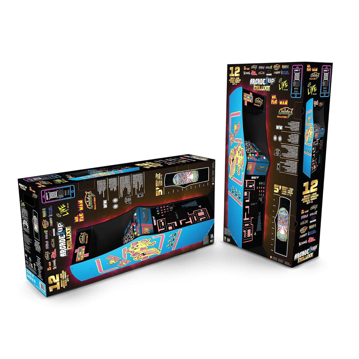 Arcade1Up Ms. Pac-Man Class of '81 Deluxe Arcade Machine w/12 Games (Open Box) - VMInnovations