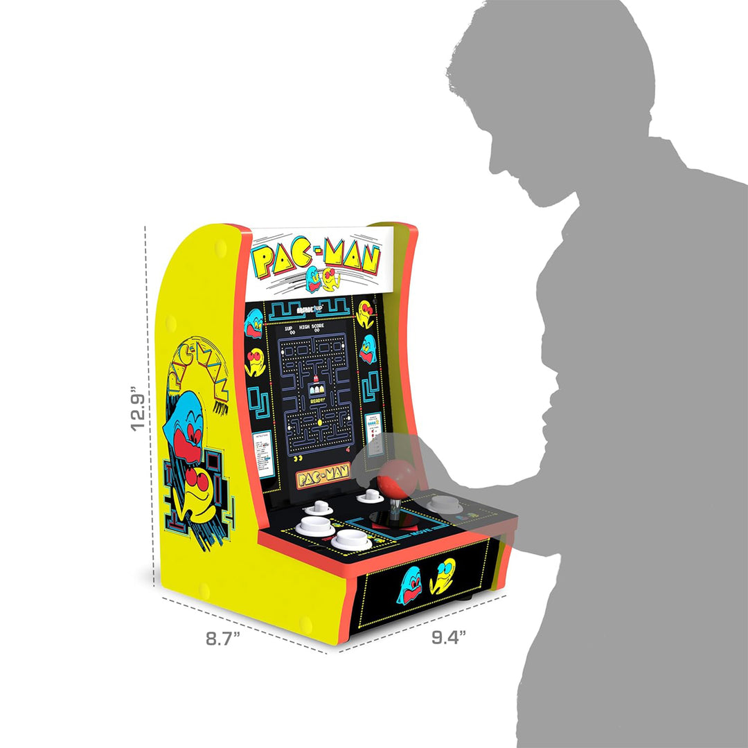 Arcade1Up Pac-Man Countercade Arcade Machine with 3 Retro Games & 7" LCD Monitor