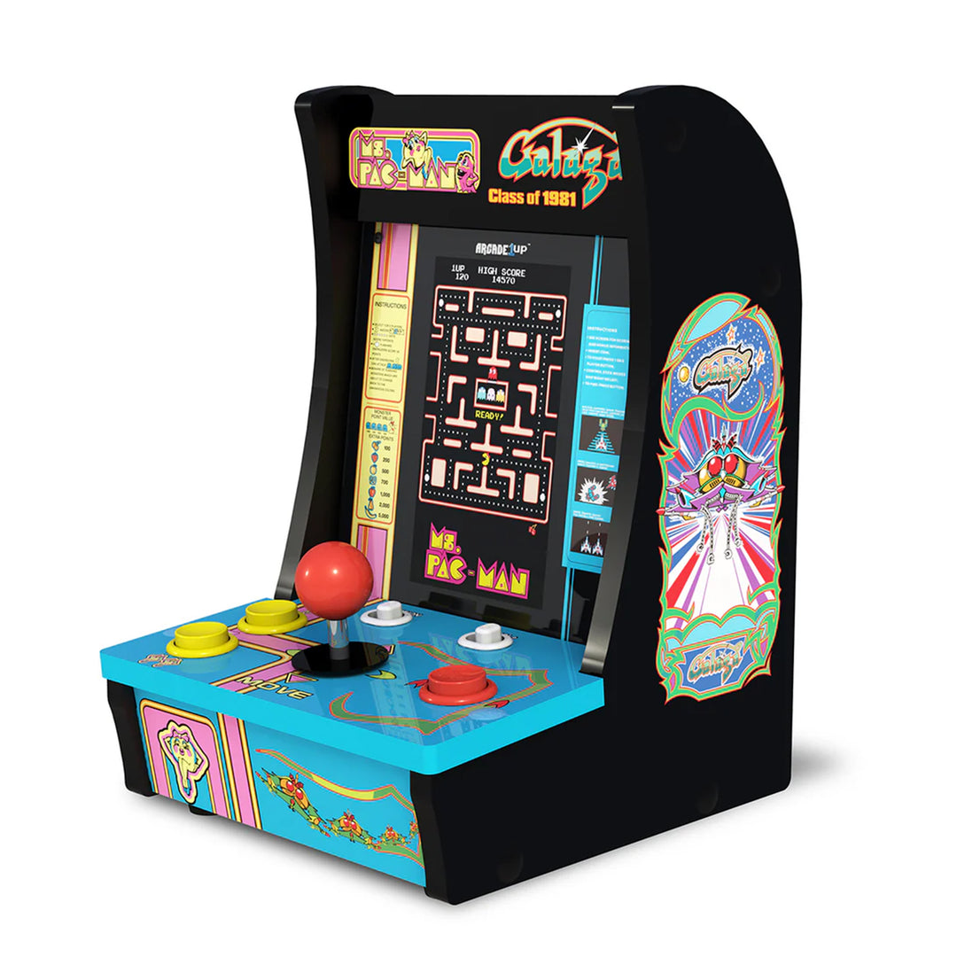 Arcade1Up Ms. Pac-Man Class of '81 Countercade Arcade Machine with 3 Retro Games