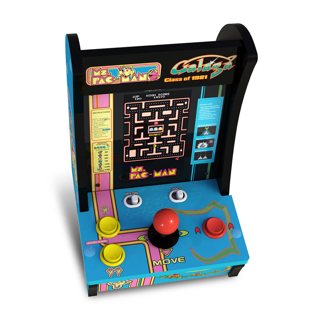 Arcade1Up Ms. Pac-Man Class of '81 Countercade Arcade Machine with 3 Retro Games