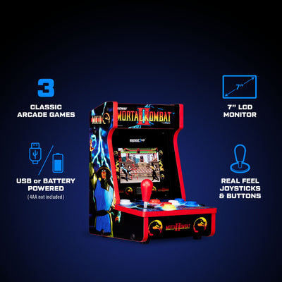 Arcade1Up Mortal Kombat II Countercade Countertop Arcade Machine with 3 Games (For Parts)