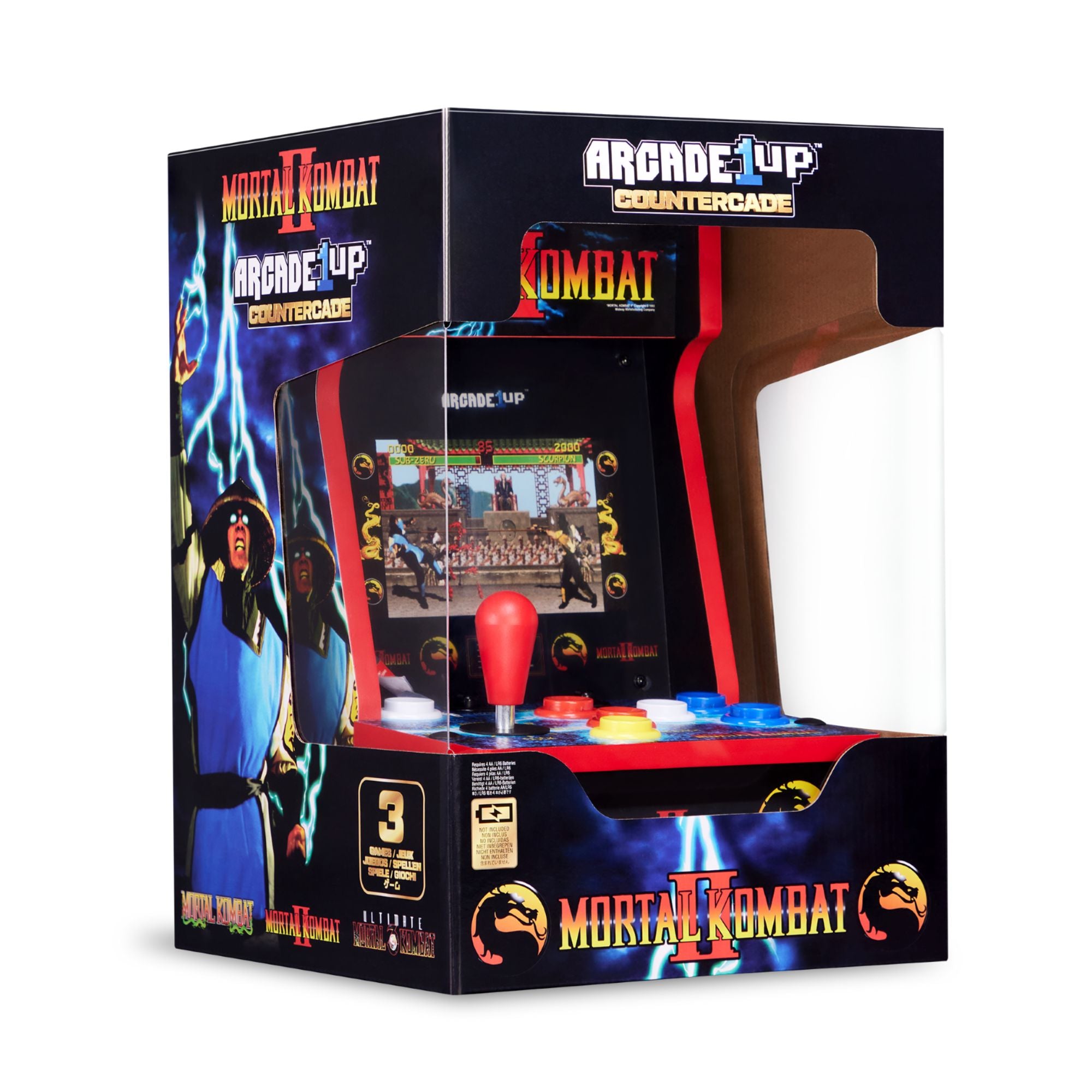 Arcade1Up Mortal Kombat II Countercade Countertop Arcade Machine with 3 Games (For Parts)