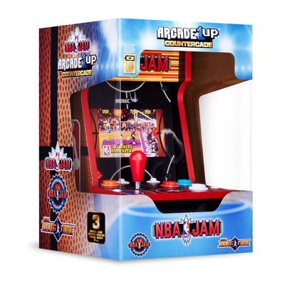 Arcade1Up NBA JAM Countercade Arcade w/3 Games, 7" LCD Screen & Light-Up Marquee - VMInnovations