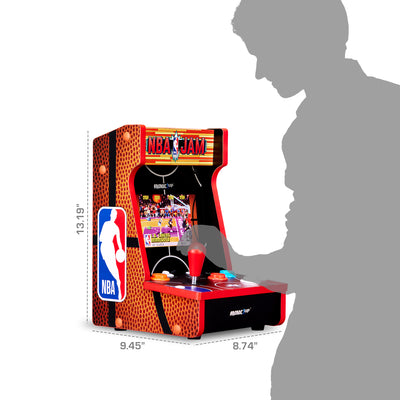 Arcade1Up NBA JAM Countercade Arcade w/3 Games, 7" LCD Screen & Light-Up Marquee - VMInnovations