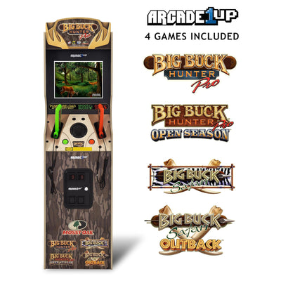 Arcade1Up Big Buck Mossy Oak Deluxe Arcade Machine w/Dual Light Guns (Open Box)